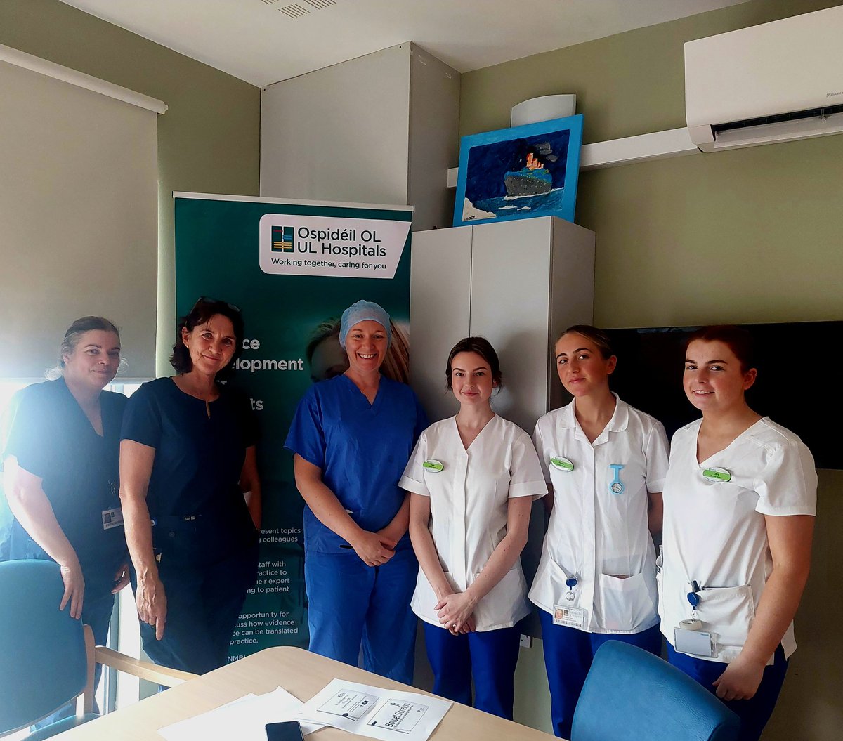 EmmaMee89's tweet photo. A really informative and enjoyable #NursinginPractice presentation by Joan Purcell and Mary Ryan CNM2s Bowel Screening @ULHospitals Ennis this afternoon on BowelScreen, the National Bowel Screening Programme @CarolCotter3 @jojocrowe86 @TriciaBuckley19 https://t.co/c69TlcUnhk