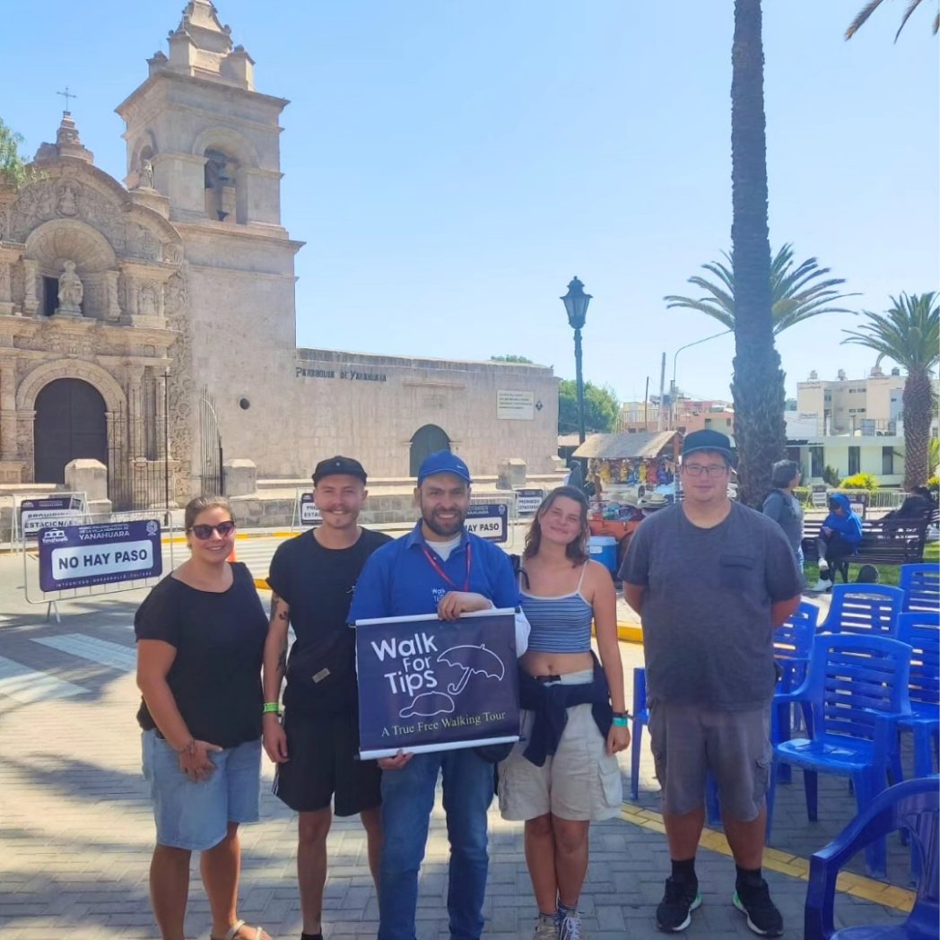 walk_for_tips's tweet photo. 🇩🇪🇧🇪 On Thursday, July 28th, my visitors and I talked and learned about the history and traditions of my city while we walked through its streets.
#Arequipa #WalkForTips #Free #FreeTours #WalkingTours #Tourism #Perú #Tips #ontripadvisor🦉 #guidetours #GuideTravels #Airbnb https://t.co/W7JD91maS8