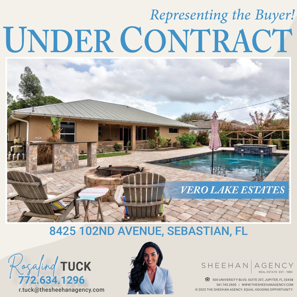 UNDER CONTRACT!✨
Representing the Buyer!
📍8425 102nd Avenue, Sebastian, FL
VERO LAKE ESTATES

Rosalind Tuck
772.634.1296
r.tuck@thesheehanagency.com
.
.
.
#undercontract #justsigned #thesheehanagency
#RepresentingtheBuyer #buyersagent
#sebastianfl #verobeach #VEROLAKEESTATES