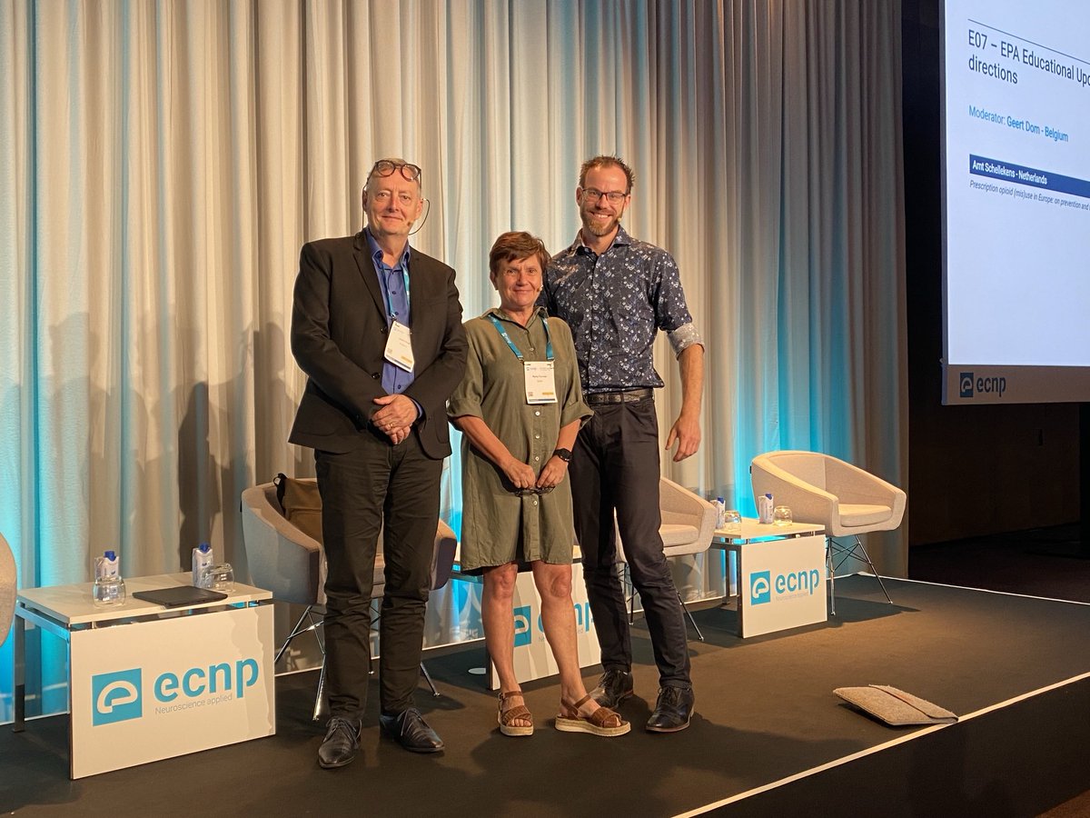 Very well attended joint symposium EPA- ECNP - opioid use in Europe : challenges and steps forward! Brilliant speakers prof Torrens and prof Schellekens!