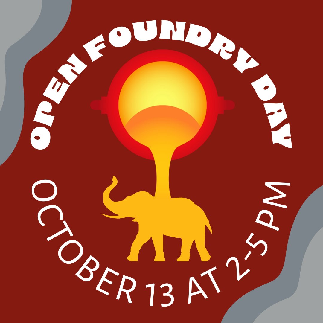 BamaMetallurgy's tweet image. Mark your calendars, folks, for we have an Open Foundry Day this Friday, October 13th, from 2-5 PM! Catering WILL be provided!!

Come grab an elephant, some good food, and meet the MTE team on campus. We&apos;re so excited to see you!

#rollMTE #wearproperPPE #bamaengineering