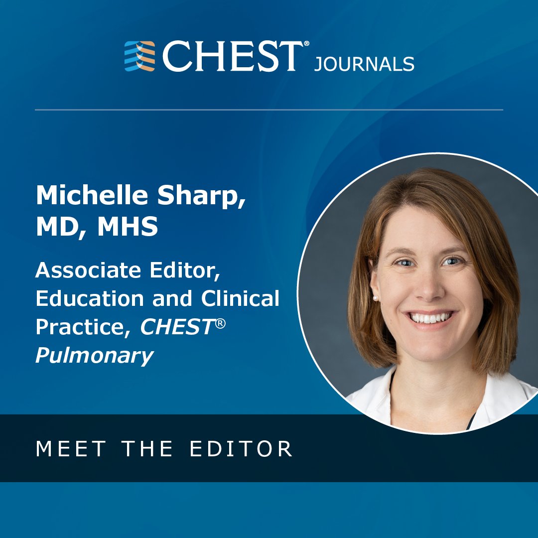 Join us at the #JournalCHEST booth at 9:30 am HST to talk with CHEST Pulmonary Associate Editor, Education and Clinical Practice, Michelle Sharp, MD, MHS. #CHEST2023 #Journal_CHESTPulm