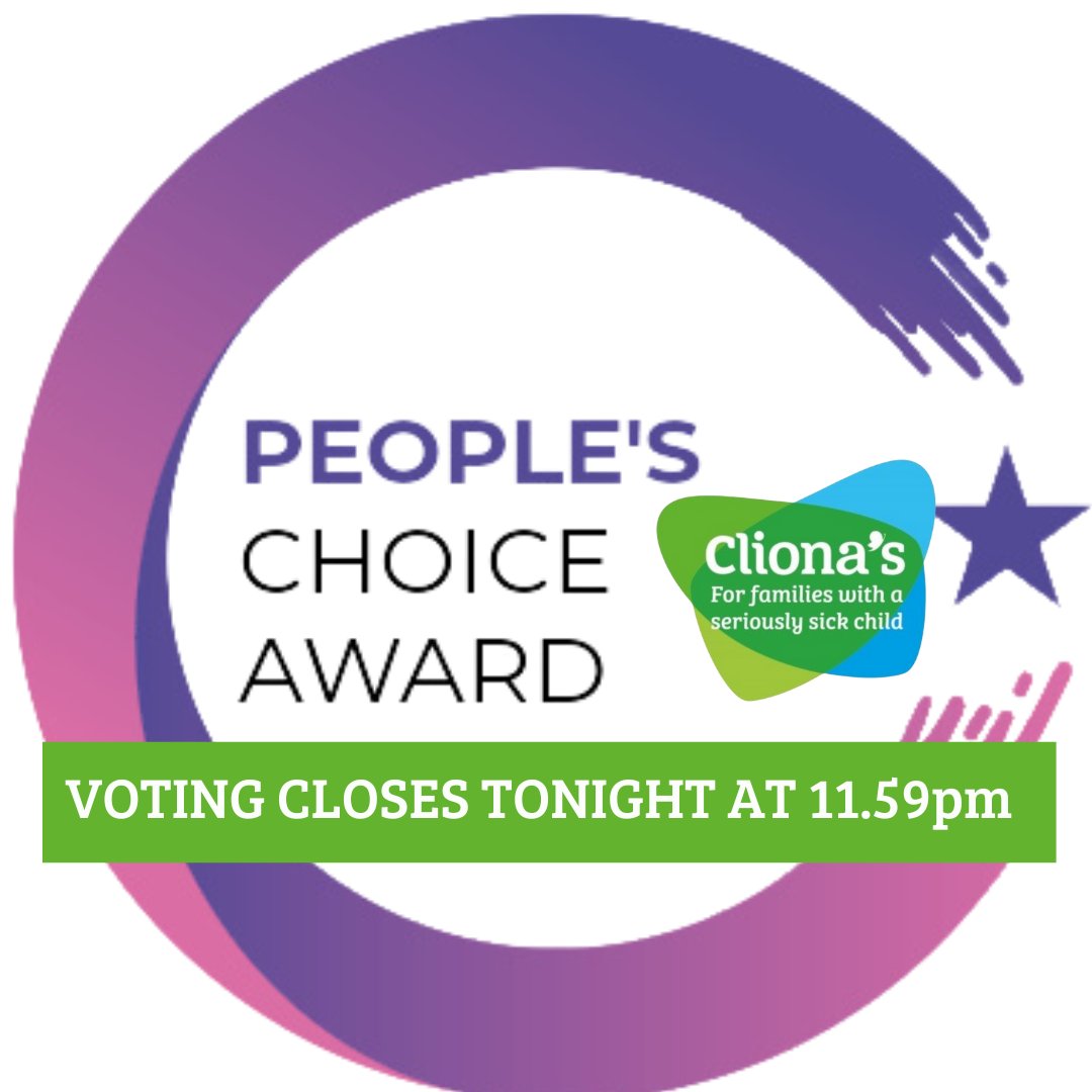 ClionasFDN's tweet photo. Vote closes tonight !
We are finalists in the @CiiTweets Awards in the Small Charity, Big Impact  &amp; Board of the Year categories &amp; also up for for the People's Choice Award 

Please help us by selecting us from the list of finalists on the link below 

https://t.co/G9YBxQlDHO https://t.co/1bFJQCzV50