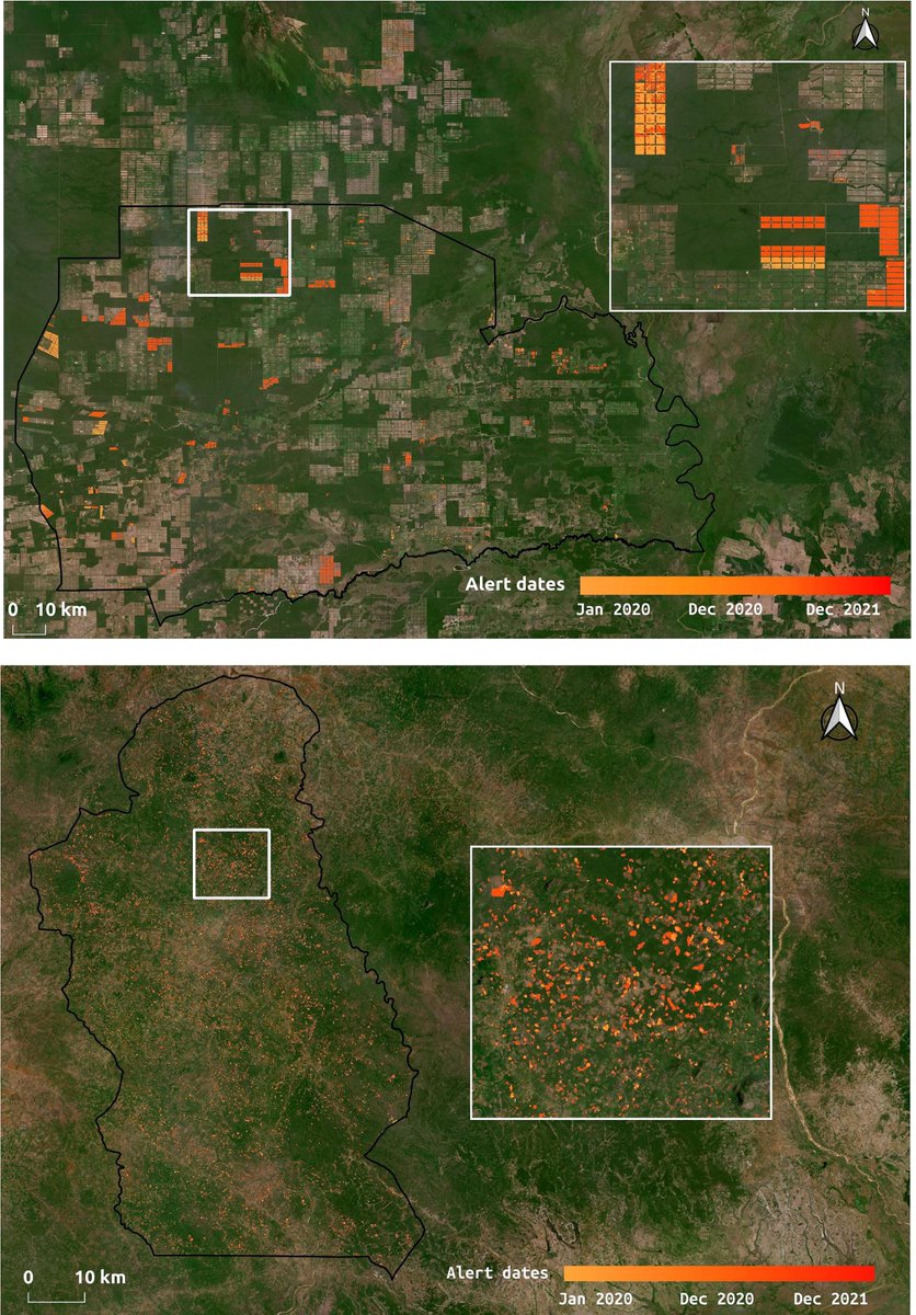 🌳🛰️If you are interested into #Forest disturbance mapping using #DeepLearning and #SAR data Sentinel-1, look at great work from my colleague and friend @DrAdugna in Remote Sensing of Environment. Good stuff ! Nice figure showing Paraguay and Mozambique. sciencedirect.com/science/articl…