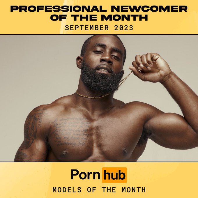 Pornhub's Pro Newcomer of the Month for September is @acebigs!🏆   Find out what all the hype is about