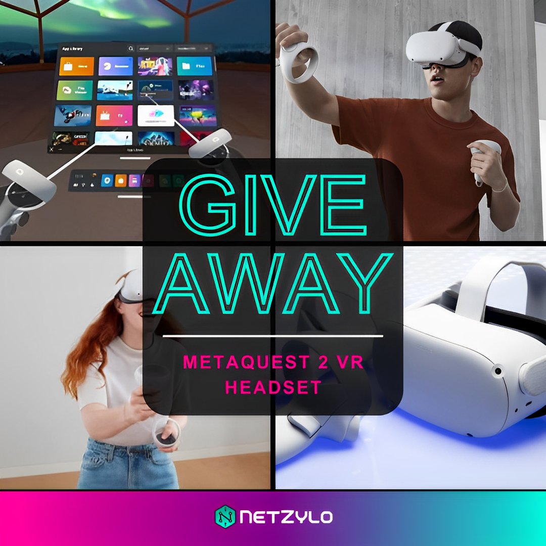 Elevate your gaming experience! Enter the NetZylo METAQUEST 2 VR Headset Giveaway Now! To enter click below:
gleam.io/0fVlq/meta-que…
One winner picked randomly 🏆18 years+  to play Good Luck 📷 #CryptoX  #PCGamer  #WinForAll  #GiveawayAlert  #gamers