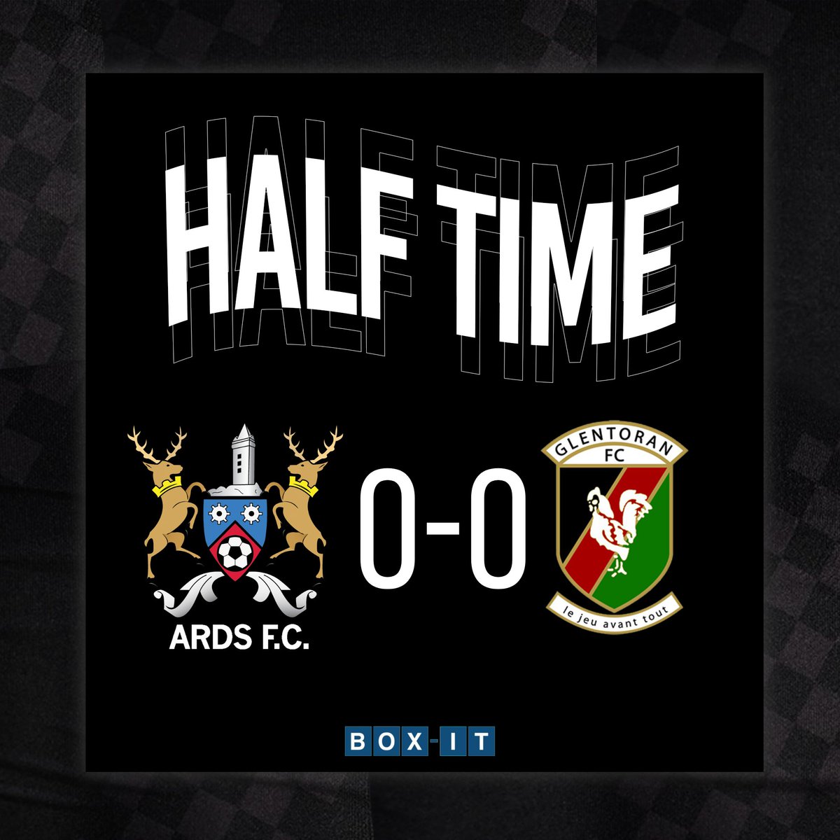 Glentoran's tweet photo. HALF TIME 🕑 
Ards 0-0 Glentoran

#ARDGLE #COYG 🐓💚 https://t.co/niz2sHPdDy