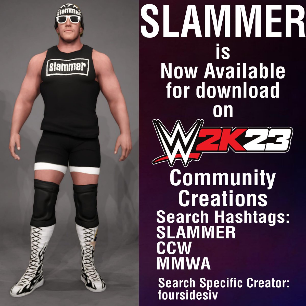 Slammer is pumped to be on <a href="/WWE/">WWE</a> 2K23!!! <a href="/CCWrestling573/">#CCWKnockoutNovember</a>