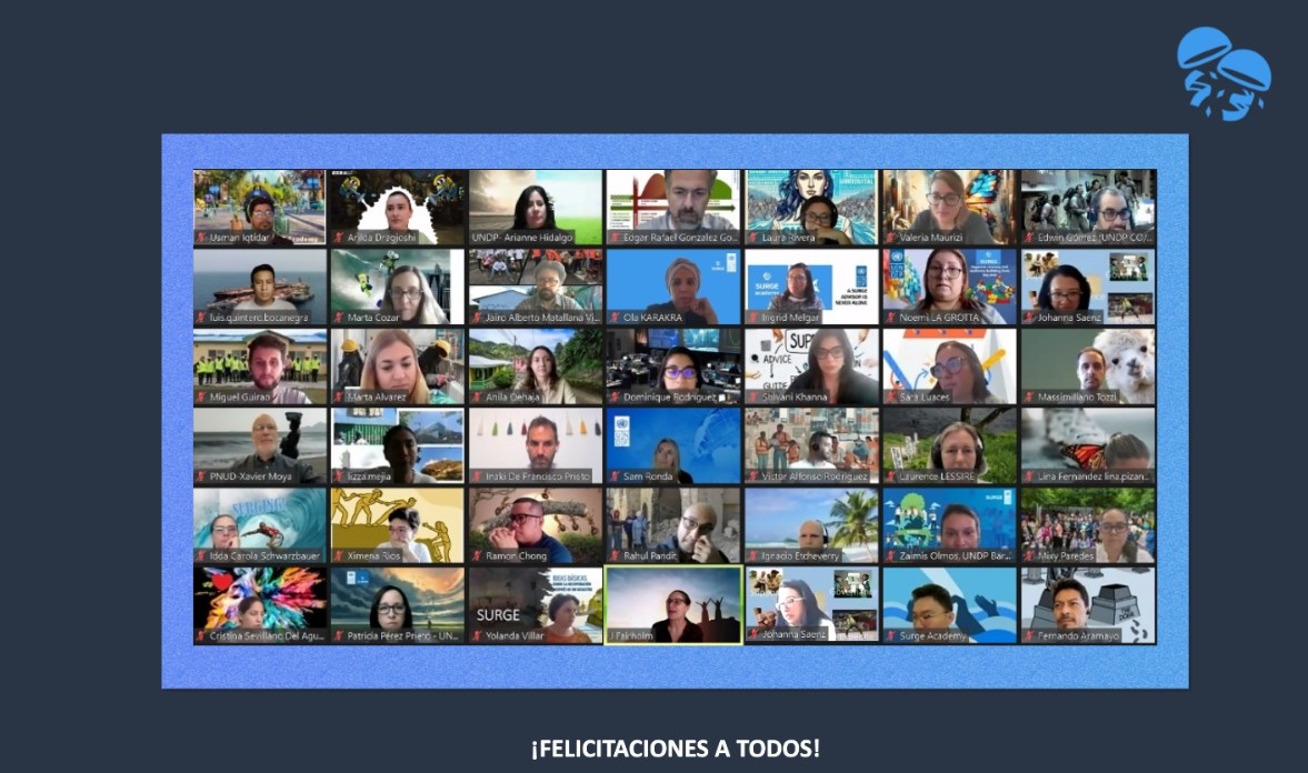 UNDPCrisis's tweet photo. Así termina la 29ª inducción #SURGE del @PNUD, nuestra 10ª virtual y 1ª en español.👏 a los 35 asesores SURGE @PNUDLAC &amp; 🙏 a nuestra Junta de Crisis: @BettinaWoll, @Ugo_Blanco, @ASKoulibaly.
"Lo más importante que podemos aportar al responder a una #crisis es nuestra humanidad." https://t.co/rLyrU0YiUF