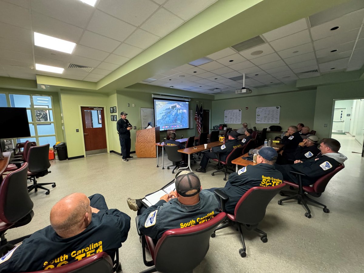 SC-Task Force 1 is conducting a large-scale training exercise simulating a three-story parking garage collapse with cars on each level. Day and nighttime training scenarios involving survivor rescues are part of the training. 

SC-TF 5 is also participating in this exercise.