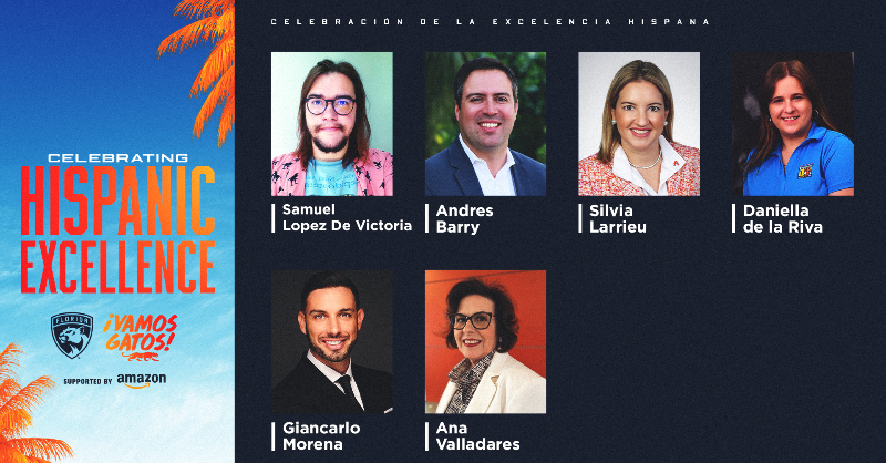 FlaPanthers's tweet photo. In week three of our Celebration of Hispanic Excellence series, we're honoring 12 standouts in business &amp; non-profit!

Nominated by their peers, each honoree's dedication to our community continues to leave a lasting impact.