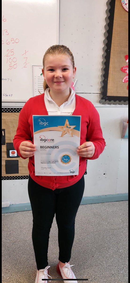 Well done to R who has moved up a level in her gymnastics class!! @ASKilwinning @IrvineBayGC @NAActiveSchools #extracurricular #activekids #widerachievements #article15