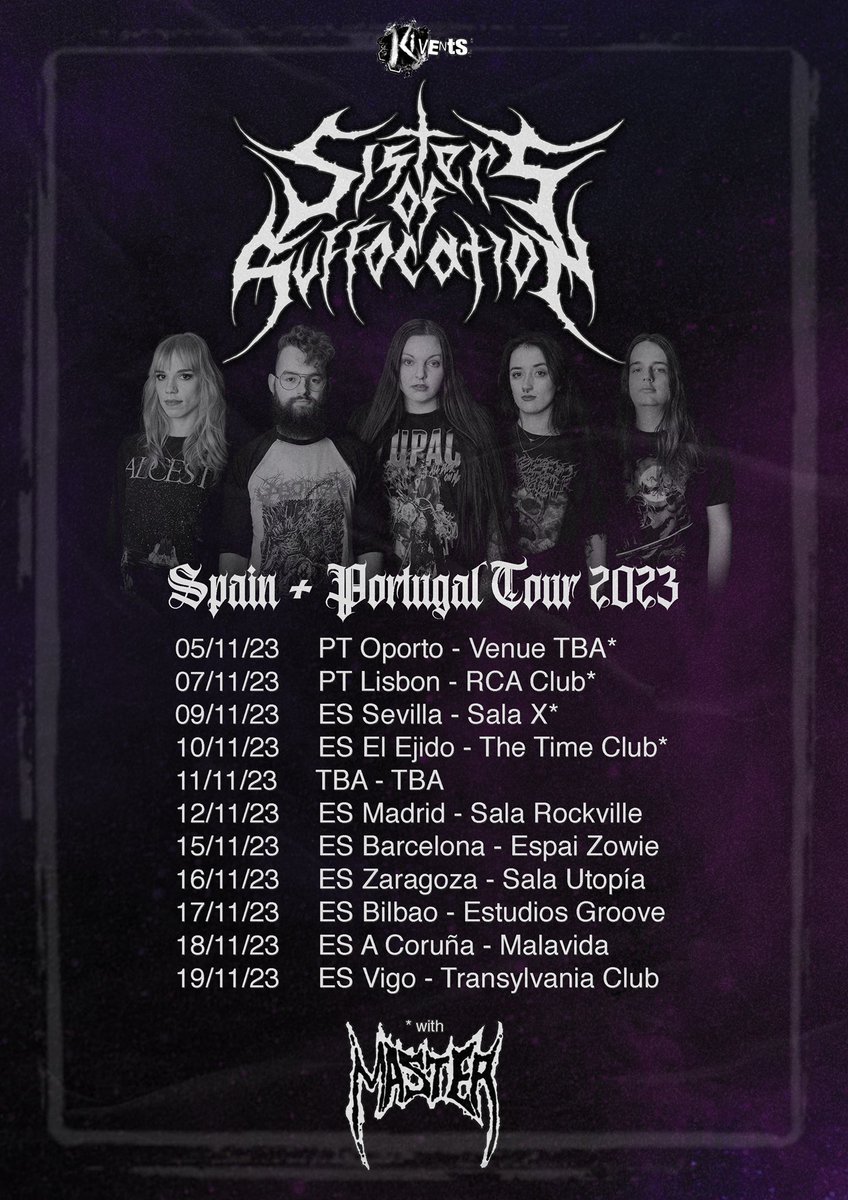 SOSdeathmetal's tweet photo. 🇪🇸 TOUR ANNOUNCEMENT 🇵🇹

We are extremely excited to announce our first headline tour in Spain and Portugal! We’ll be touring these countries for the first time, so it’s going to be so awesome to reach fans who have never seen us play live before! https://t.co/hUtuEuFRQz