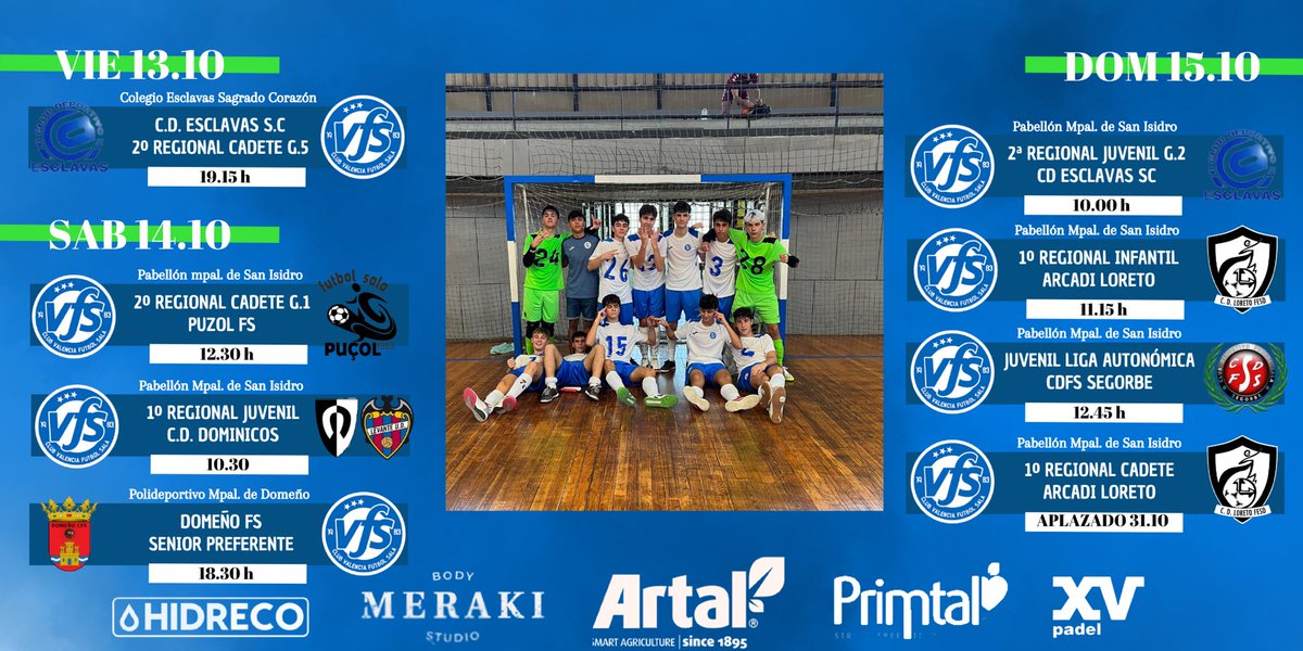 CDFS_Valencia's tweet image. CANTERA ||⚪️🔵 

Nueva semana de competición y nuevos encuentros para los equipos base.

Salvo el Cadete A que ha aplazado el encuentro, los demás equipos disputan su jornada con normalidad.