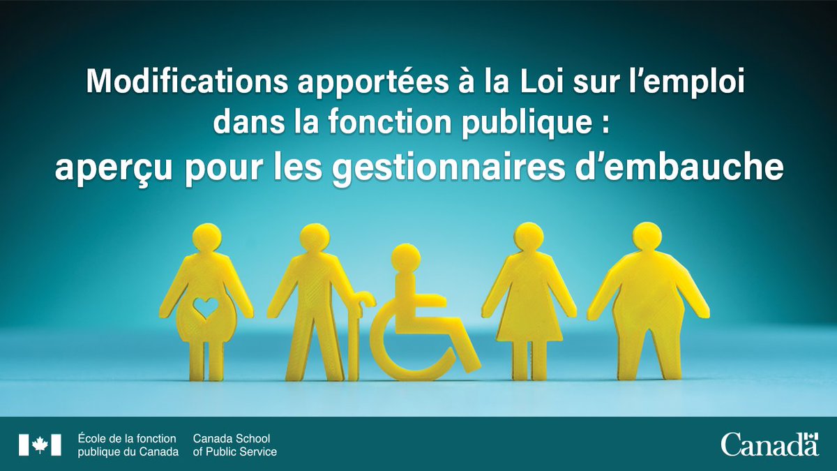 📣 Appel aux gestionnaires! En juin 2021, la Loi no 1 d’exécution du budget de 2021 a introduit des changements à la Loi sur l’emploi dans la fonction publique dans le but de renforcer la diversité et l’inclusion dans la fonction publique.