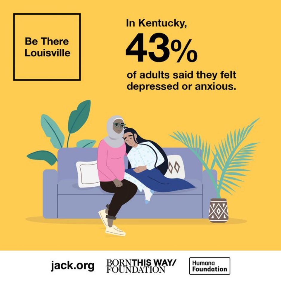 UofL is partnering with @HumanaFdn to help raise awareness surrounding mental health! Learn how to safely support your loved ones by taking the free online mental health course at BeThereLouisville.org