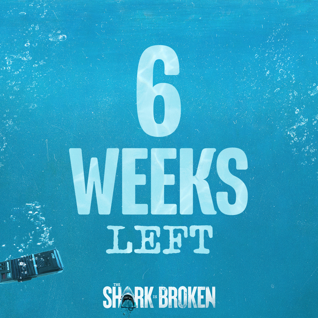 Only 6 weeks left in our #Broadway tank 🦈 Catch your tix at thesharkisbroken.com &amp; we'll see you at the Golden!