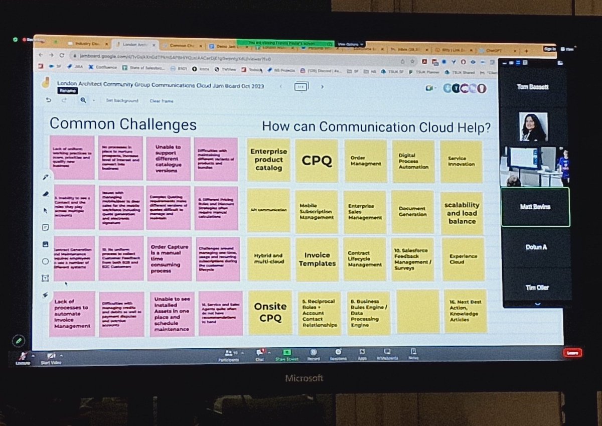 OnThePeiroll's tweet image. @SanganeeRaksha and Matt Begins presenting the Communication Cloud!

So incredibly comprehensive and I also like to be how well they&apos;ve worked together in the virtual side of the hybrid event!

How&apos;s that for modern technology!? 😍
What a cracking event at #LDNArcs?!