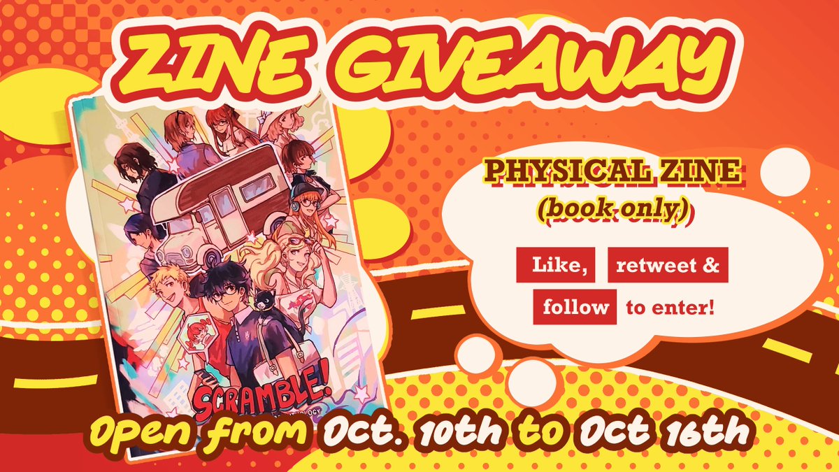 p5strikerszine's tweet image. 🌟GIVEAWAY🌟
We will be giving away a physical zine to 2 lucky winners!! To enter, be sure to like and retweet this post,  plus be following us! Winners will be chosen on the 16th.

Graphic: @LyGhozt