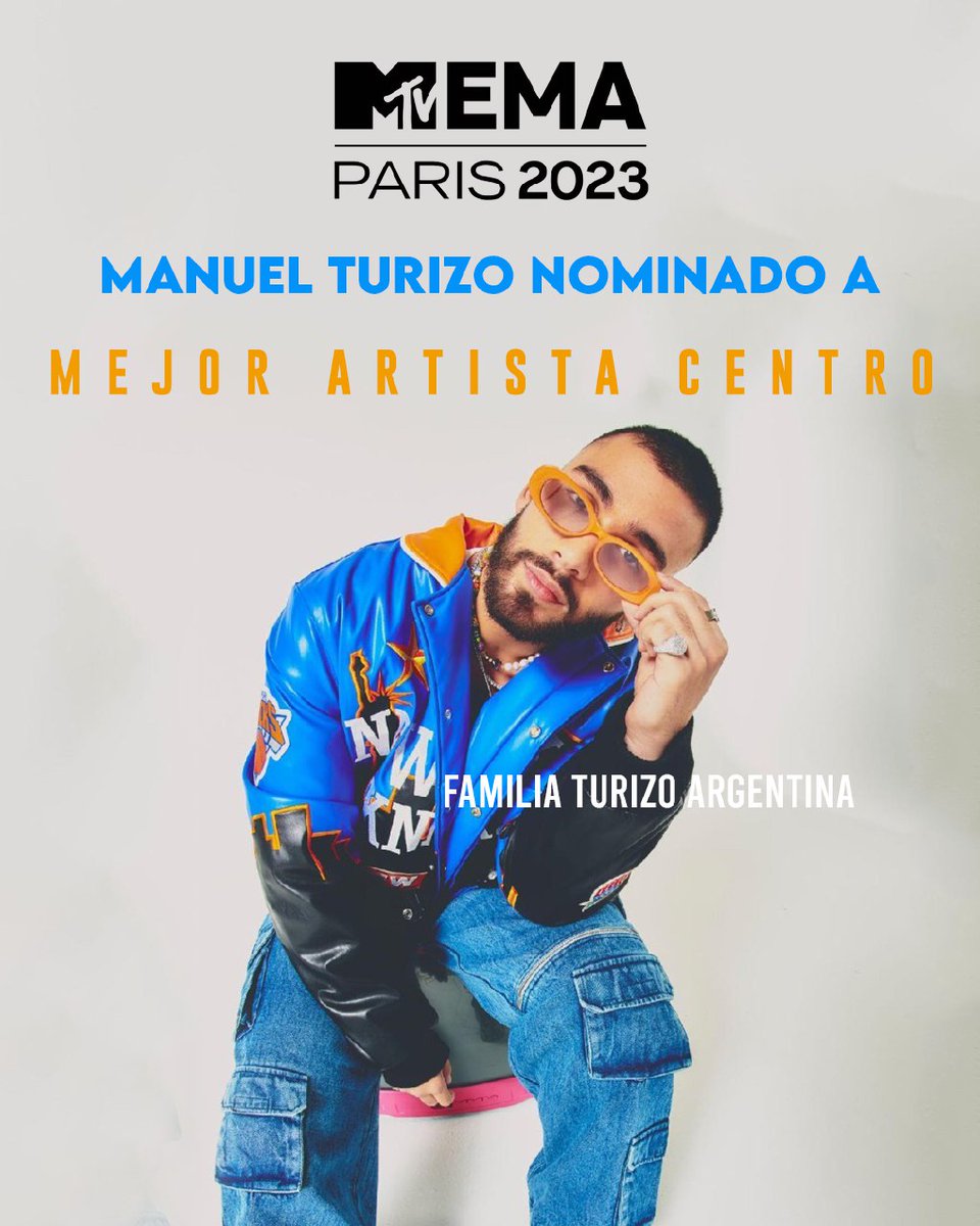 Turizo_Arg's tweet photo. Felicitaciones @ManuelTurizoMTZ 🥳 por esta nominación en los @mtvema
¡Vamos apoyar a Manu en estos premios!💪🏻💪🏻
⏰️Se puede votar cada 10 segundos

⚠️Las votaciones terminan el 31 DE OCTUBRE

⬇️LINK DE VOTACION ⬇️
https://t.co/JsjHxSvEjO https://t.co/0WlziAqqJQ