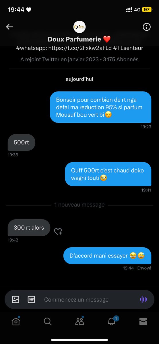 al_cheikhhhhh's tweet photo. Hello les gars j'vous demande juste 1min pr rtt objectif #300_rt plz☺️🤍

@Abdou_fatah18 🤝🏽 https://t.co/jJO7TlG4wM