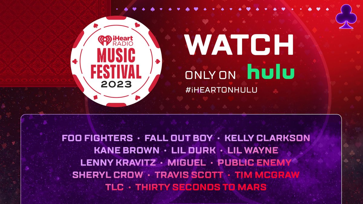 Experience the best weekend of the year right from your living room! 🎉 Stream the 2023 @iHeartRadio Music Festival on @hulu now! #iHeartOnHulu