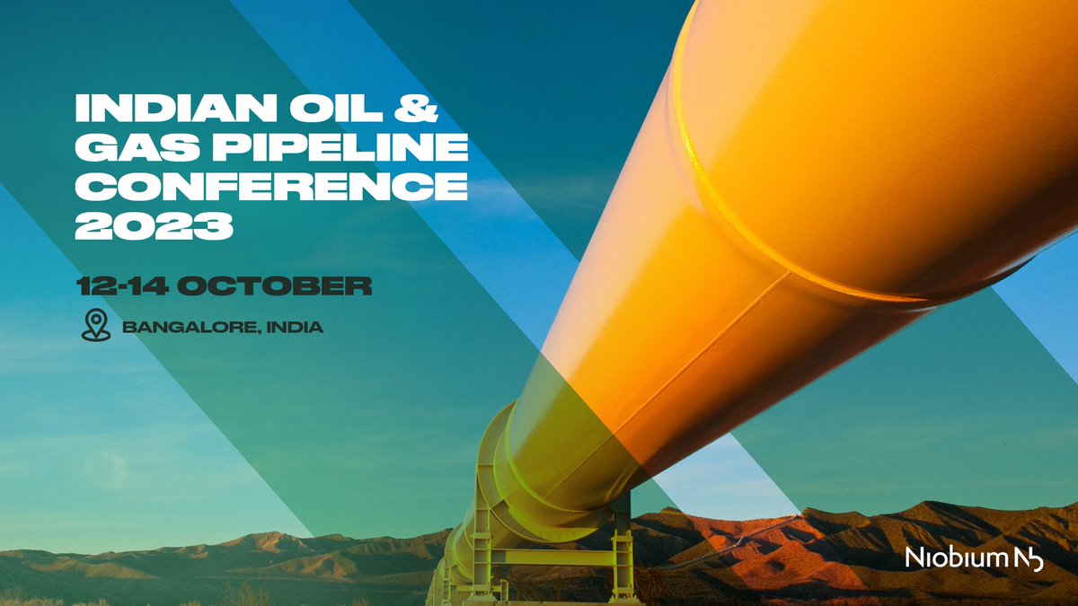 Niobium microalloyed steels in pipelines not only enhance pipeline safety but also accelerate our transition towards a future with cleaner energy ⚡

Join us at the Indian Oil &amp; Gas Pipeline Conference 2023 in Bangalore from October 12th to 14th, and gain insights from industry