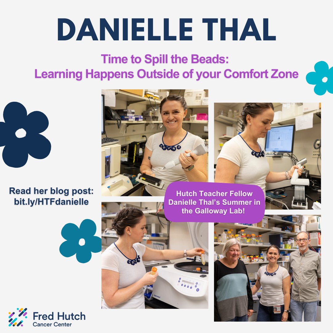 SciEdHutch (@sciedhutch) on Twitter photo Science teacher Danielle Thal writes about HPV vaccine awareness and her experience in Dr. Galloway's lab. Check out our Hutch Teacher Fellowship Blog for her story, “Time to Spill the Beads: Learning Happens Outside of your Comfort Zone.” bit.ly/HTFdanielle <a href="/fredhutch/">Fred Hutch Cancer Center</a> Science teacher Danielle Thal writes about HPV vaccine awareness and her experience in Dr. Galloway's lab. Check out our Hutch Teacher Fellowship Blog for her story, “Time to Spill the Beads: Learning Happens Outside of your Comfort Zone.” bit.ly/HTFdanielle <a href="/fredhutch/">Fred Hutch Cancer Center</a>