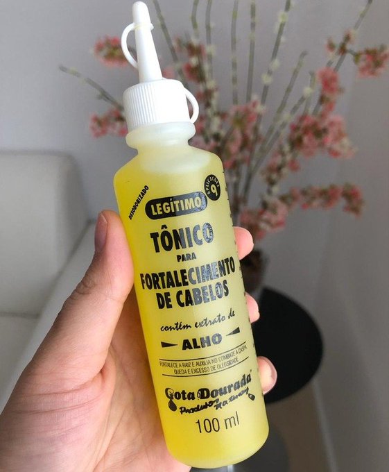 Tônico Capilar Tratamento 100 ml Fortalecimento Unit, Gota Dourada