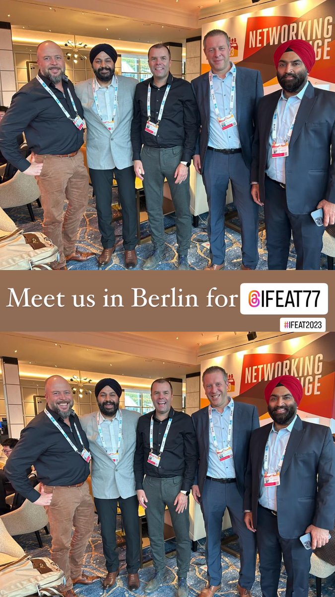 VdhGroup's tweet photo. IFEAT is always the most exciting time of the year, We are thrilled to meet old and new faces from the industry! First day in Berlin🇩🇪was definitely a hit✨Can’t wait to meet you all, Contact us and book your meetings now!!!! #ifeat2023 #germanyevents #makingindiaproud https://t.co/a7pvJcNHFN