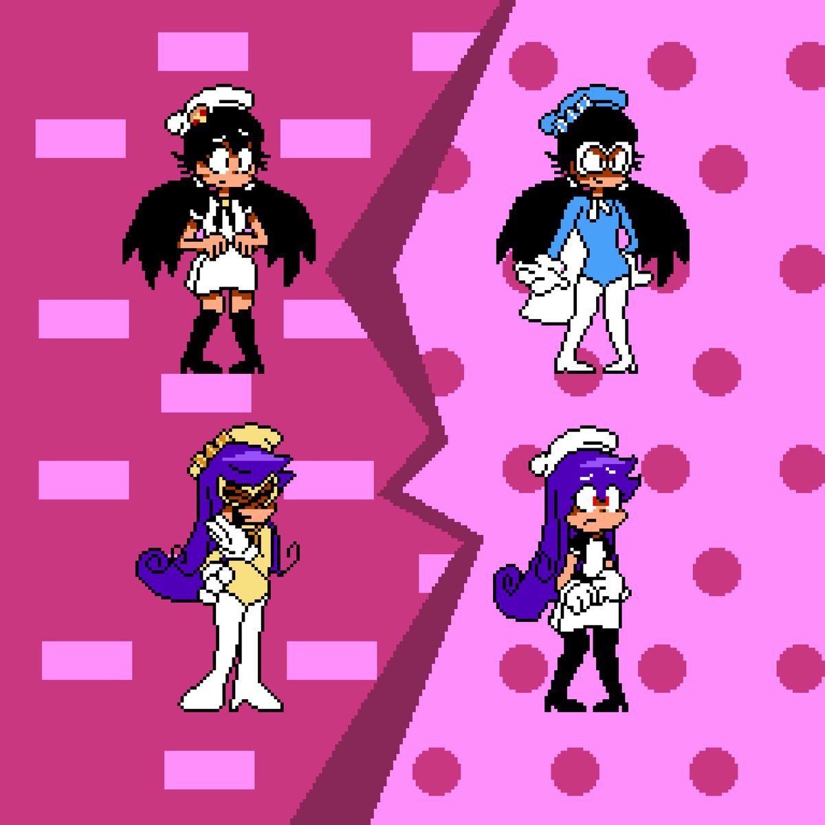 Pizzella & Pizzano-Chan #PizzaTower #PizzaTowerArt