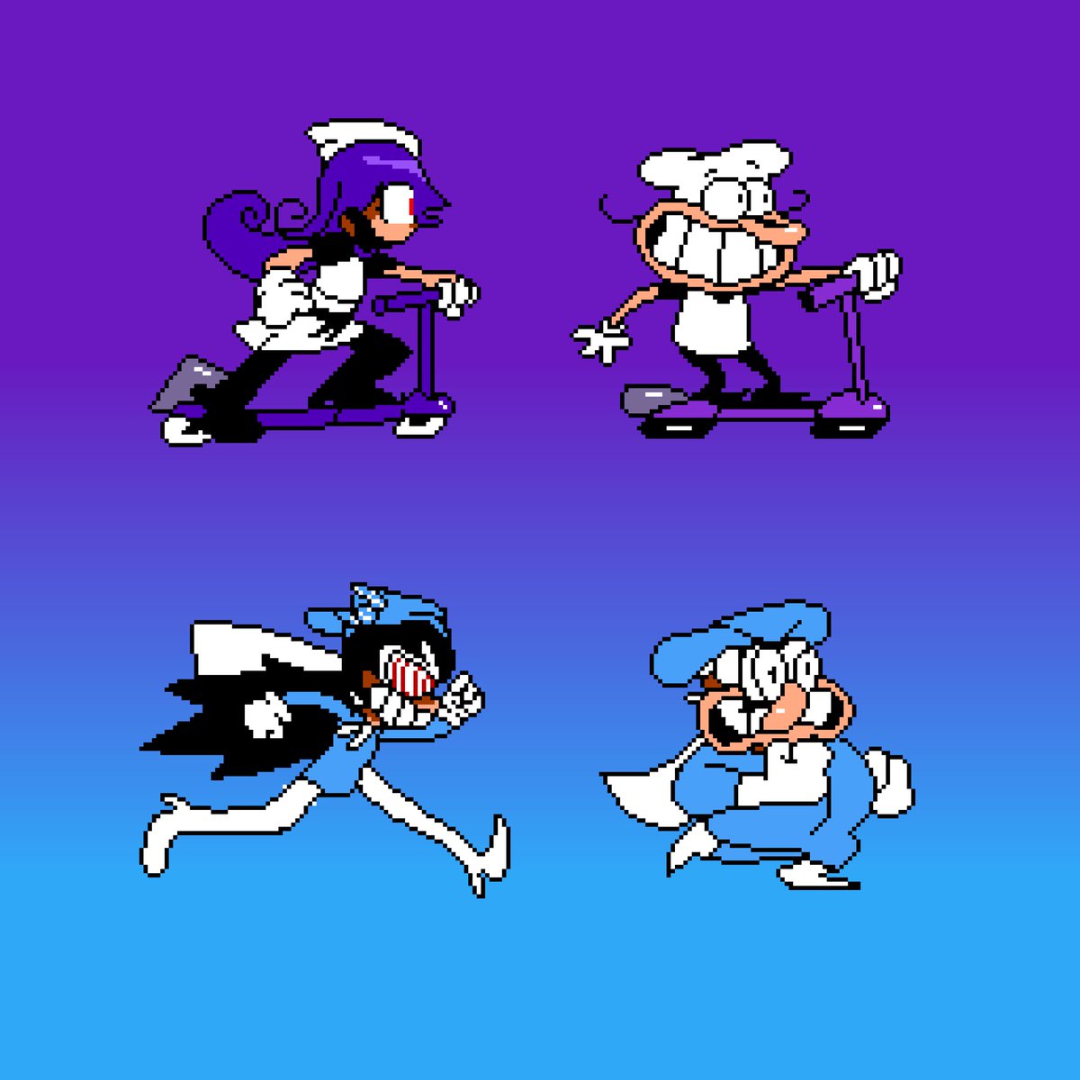 Pizzella & Pizzano-Chan #PizzaTower #PizzaTowerArt