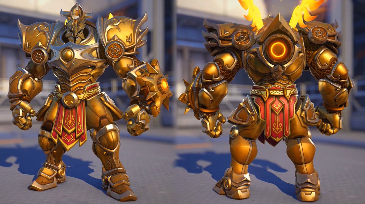 Im_Pochiz's tweet photo. @OWCavalry The skinf of Reinhardt of course, it’s Imperius and he was , well, not al Angel at all in Diablo 3 , best games if you ask me 😁😎 https://t.co/QxK6sukiDy