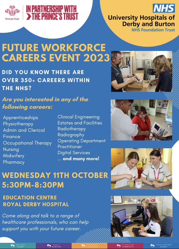 Looking forward to welcoming you @UHDBTrust for our Careers Event tomorrow #futureworkforce