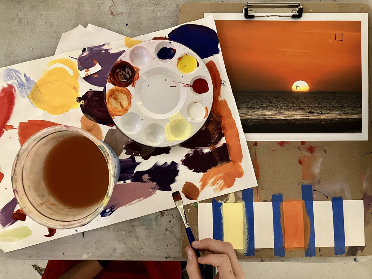 nwacademy's tweet photo. A little color theory for you on this gray day, courtesy of our 7th-grade visual arts class. https://t.co/KTOXI5arpy