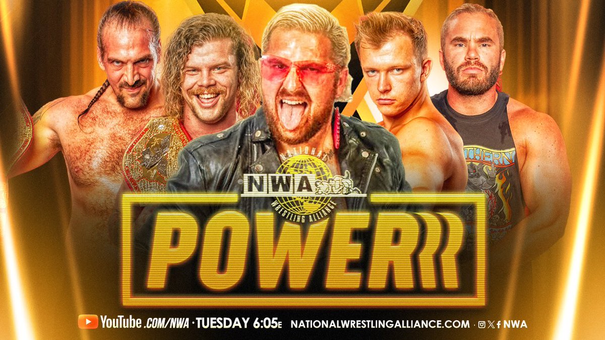 Tonight Feel ALL the Powerrr!! New @nwa #Powerrr episode drops tonight @605est on YouTube 🔥