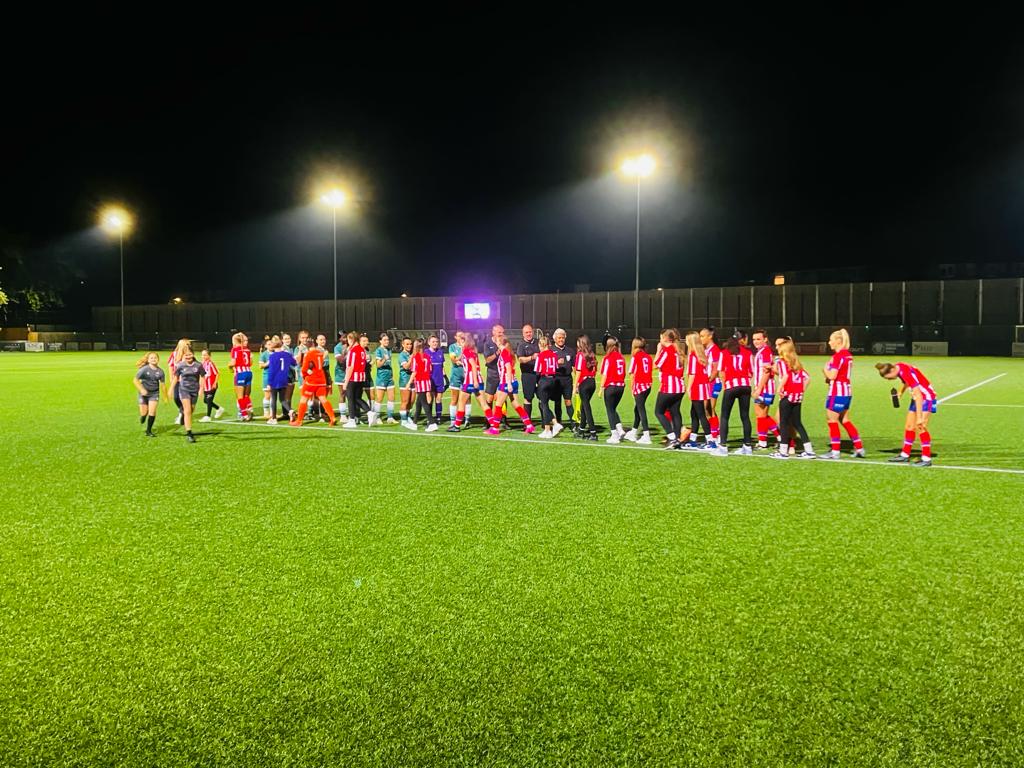 JasonJbooker's tweet photo. Dorking Wanderers Academy U13 Girls had a great time as mascots and meeting all the players and coaches tonight at Dorking Wanderers Women. Great to see all the Youth Girls teams at Meadowbank tonight. @DWFCWomen @academy_dwfc @DorkingWDRS @CalumBest @GavinStreet https://t.co/ZVC2zAxrvY