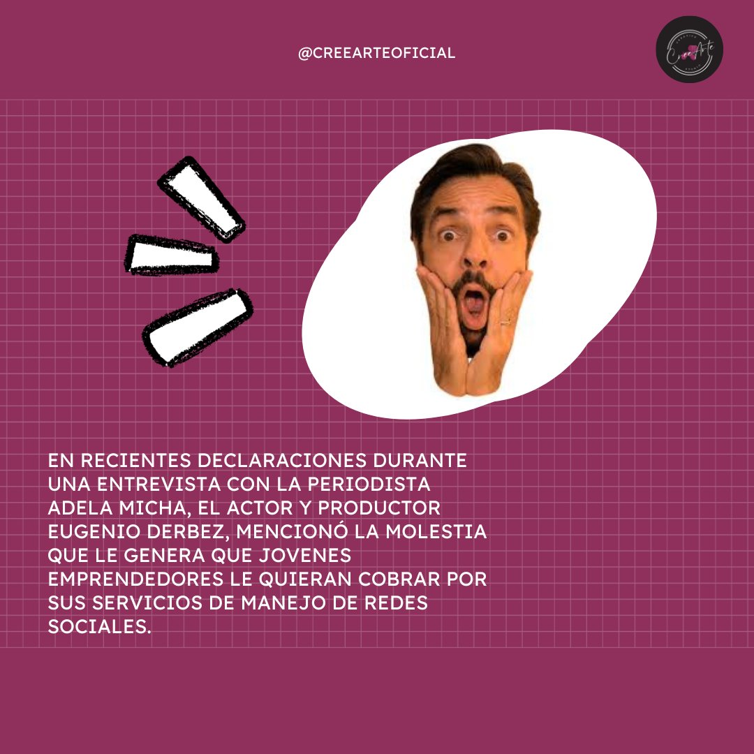 creearteoficial's tweet photo. 💡 Ser joven no significa trabajar gratis ni aceptar poco valor por lo que haces. 💪
👏 En @creearteoficial aplaudimos a los jóvenes que valoran su talento y se esfuerzan cada día por crecer.
#ValoraTuTalento #EmprenderEsParaValientes #CreeArteCreativeStudio #EugenioDerbez https://t.co/7BhEhcXZzg