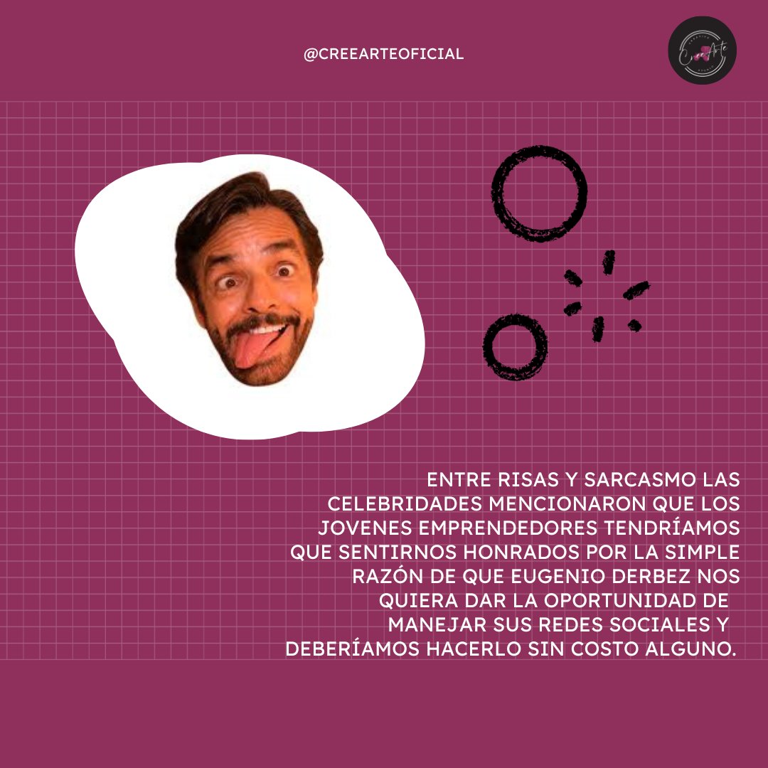 creearteoficial's tweet photo. 💡 Ser joven no significa trabajar gratis ni aceptar poco valor por lo que haces. 💪
👏 En @creearteoficial aplaudimos a los jóvenes que valoran su talento y se esfuerzan cada día por crecer.
#ValoraTuTalento #EmprenderEsParaValientes #CreeArteCreativeStudio #EugenioDerbez https://t.co/7BhEhcXZzg