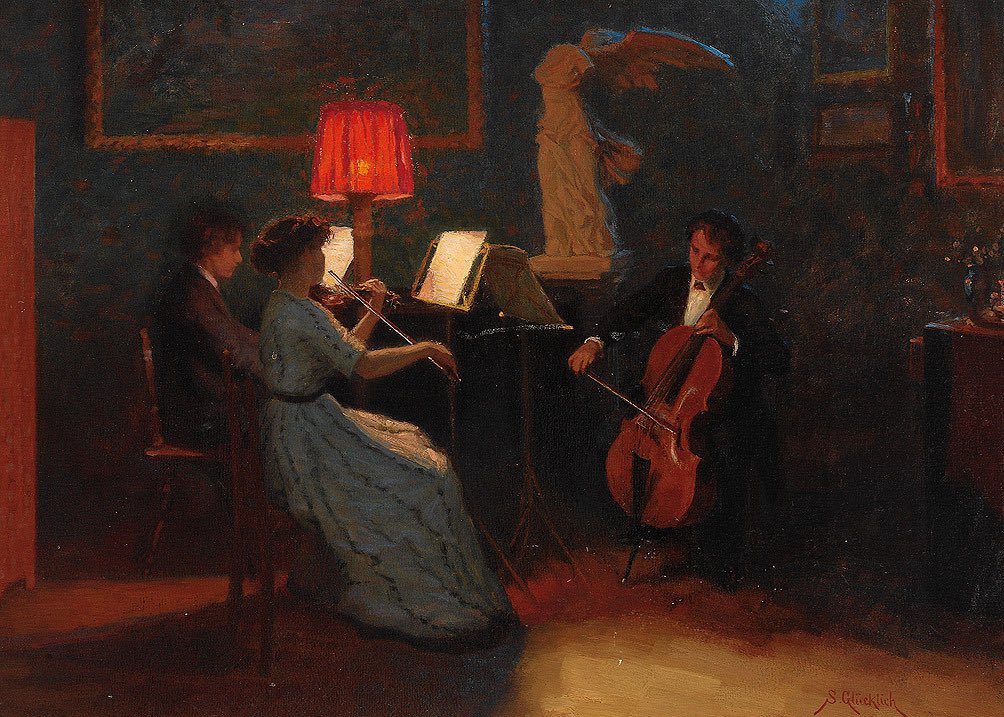 _AbdullahAw's tweet image. الموسيقى الهادئة، للرسّام Simon Glücklich