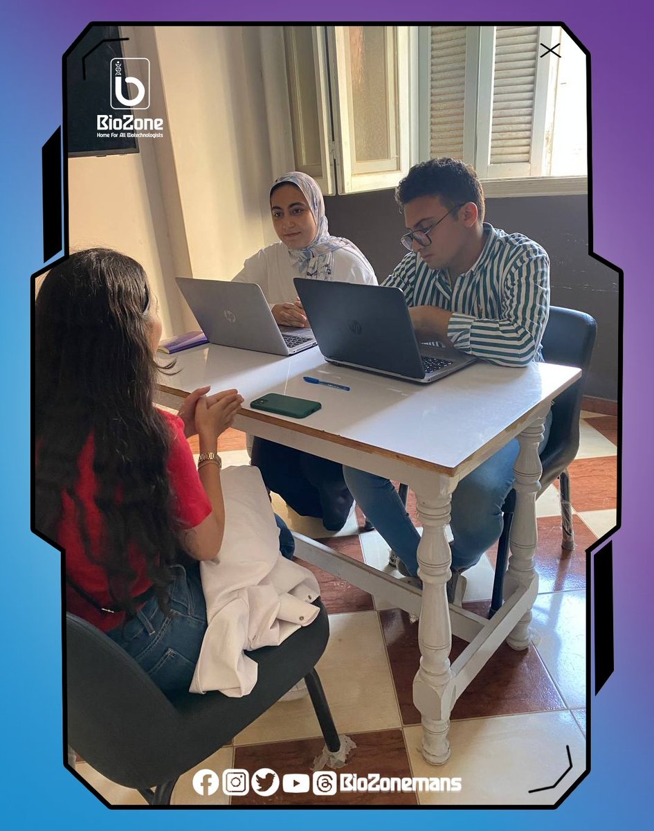biozonemans's tweet photo. من كواليس اليوم الأول من إجراء الـ interviews للمتقدمين للتطوع في BioZone team💜✨
#BioZone
#Biotechnology
#Home_for_all_biotechnologists https://t.co/dTorNwNYYp