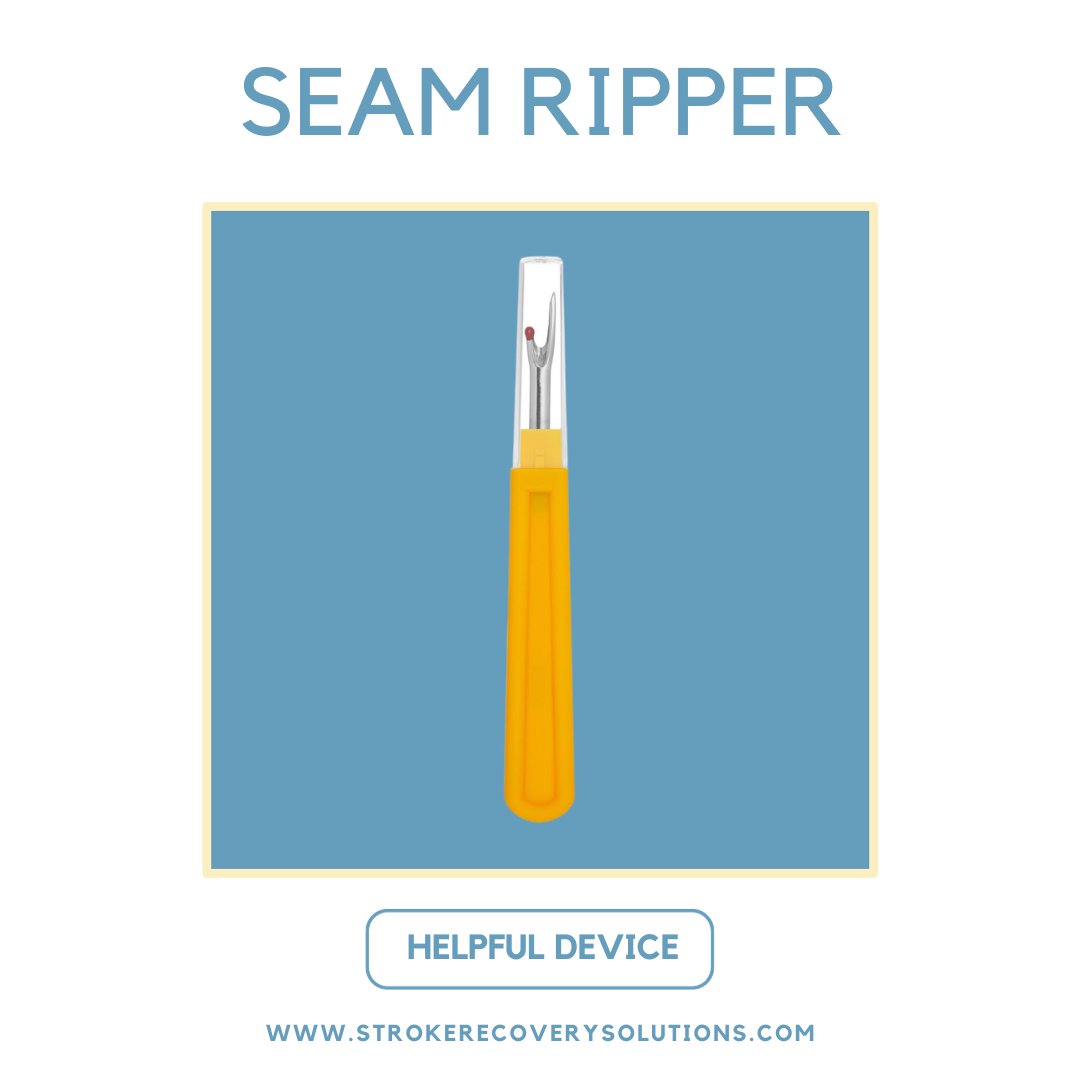 MaureenHarrop's tweet photo. The Handy Seam Ripper!

I mention a few of my must-have everyday products here. Something I use absolutely every single day is my seam ripper. It helps me open so many things.

Check it out here: https://t.co/yGVHAkbxia

#strokesurvivor #strokerecovery #stroke https://t.co/SXGUCGXjGG