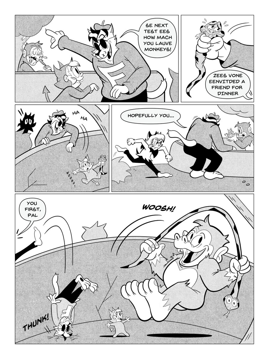 lksassi's tweet image. Back from another vacation. Here's the ninth page of Little Lilith's sixth issue. If you'd like a copy, I'm still setting up an Itch page. I can upload a page a day now!