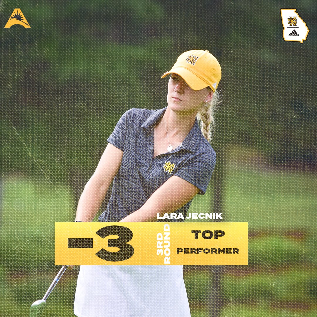 KSUOwlsWmnsGolf's tweet photo. 👀 popping scores to wrap up in Tulsa 🔄

📈 Kelly finishes 5th individually 

🔥 Jecnik ends with the best score of the day for the Owls

6⃣th place team finish

#competewith | #HootyHoo🦉 https://t.co/eguNMGZdNz
