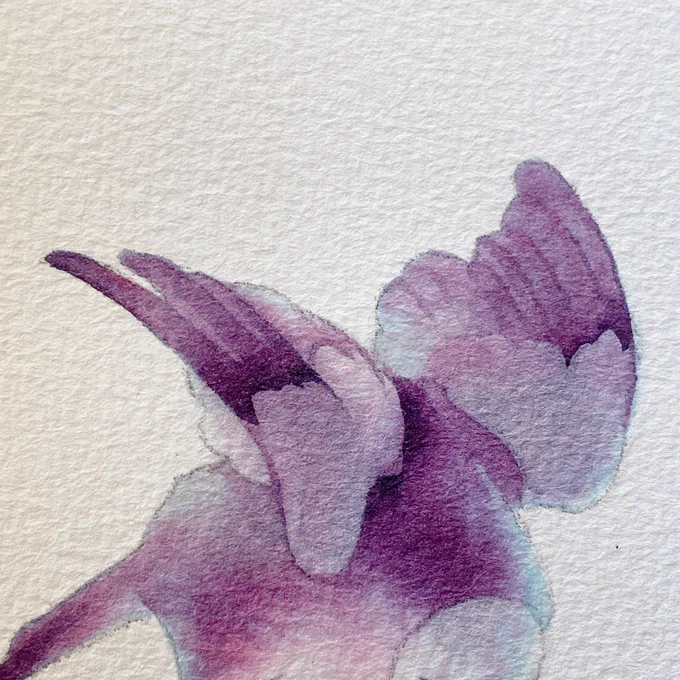 Tiny creature, using my favourite polish ink 