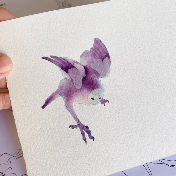 Tiny creature, using my favourite polish ink 