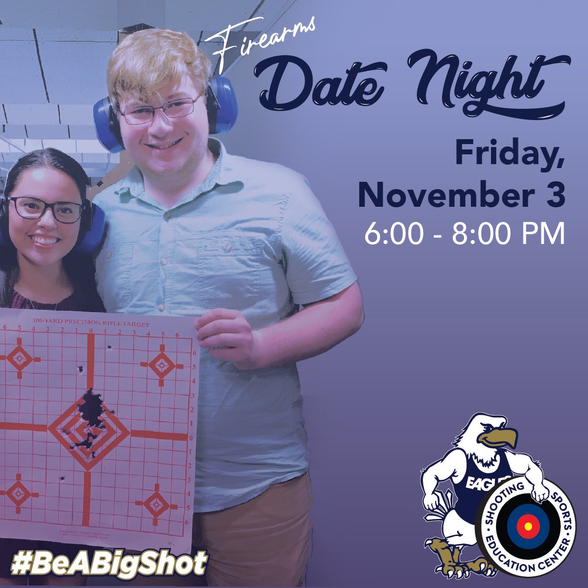 We've got your Friday Night date night plans covered with our Firearms Date Night class happening Friday, November 3rd. Registration closes tonight so be sure to visit or call the SSEC to register!!! #RACLife