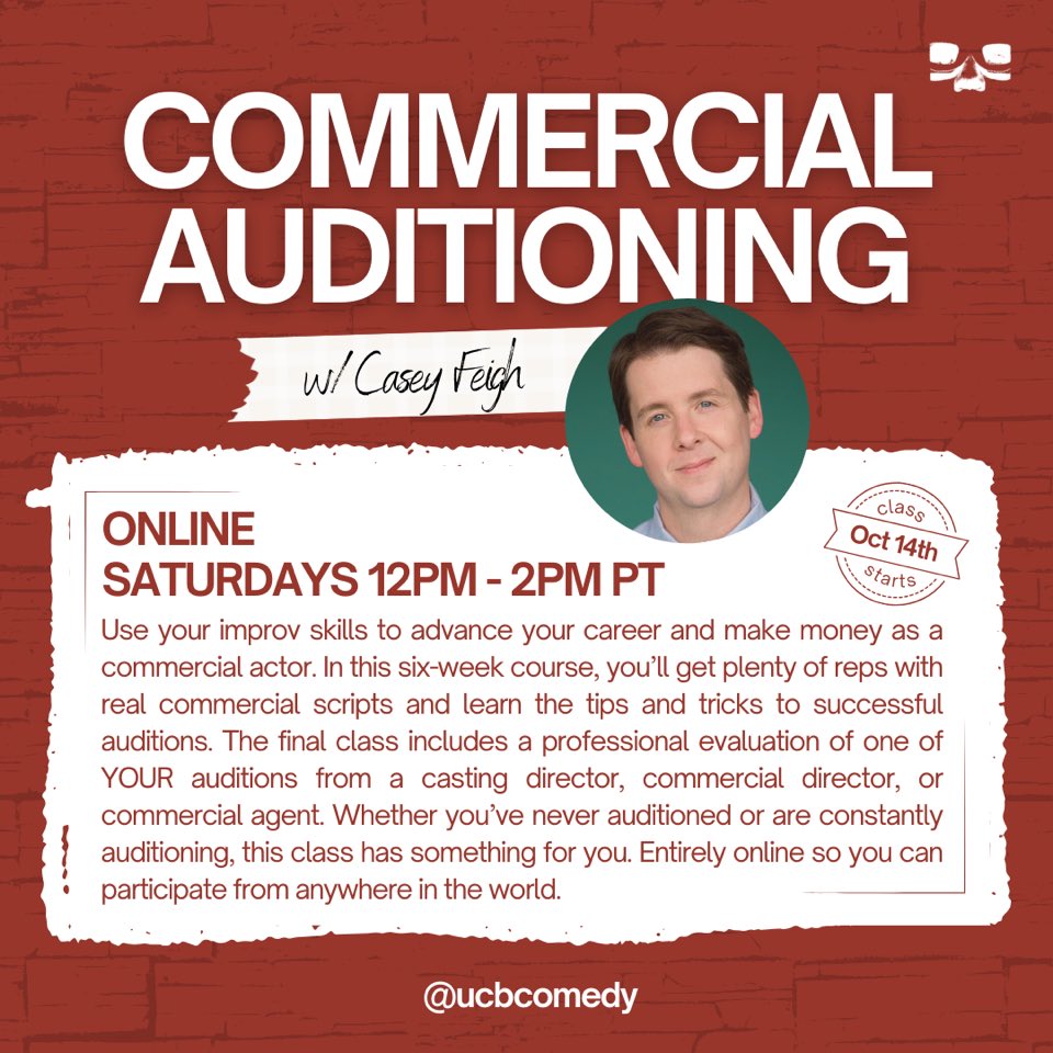 You should take my Commercial Auditioning class! It’s online so you can take it from anywhere in the world. All right gang, let’s make this go #viral