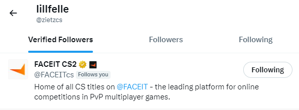 zietzcs's tweet photo. Dont know if this was on purpose or accidental? But either way im happy that you decided to follow, and even if you unfollow me it was a honor thx! β€οΈ @FACEIT @FACEITcs #faceit #Faceit #cs2 #Faceitcs2 https://t.co/o7LMvgyt9y