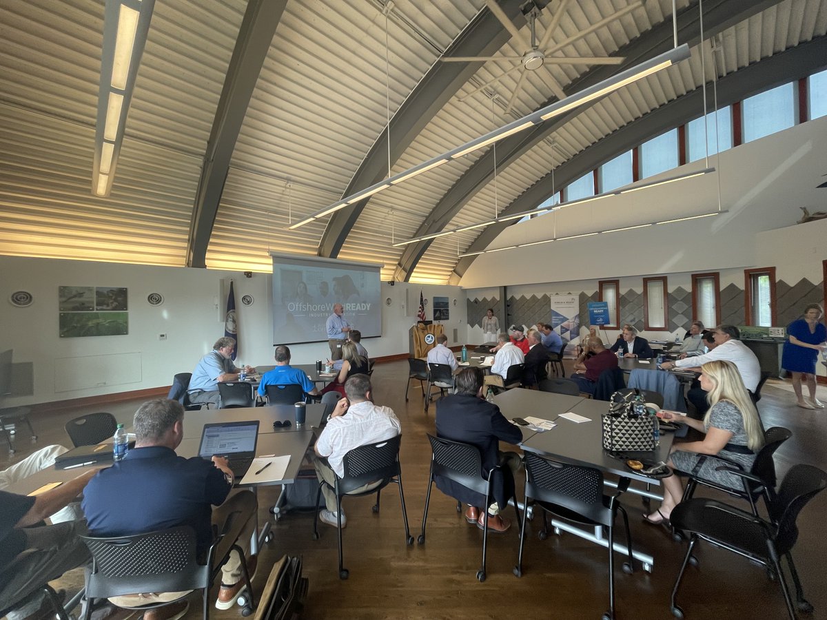 Thank you to those who joined our Offshore Wind Ready training event 9/21! In partnership with the @CityofVaBeach, we offered an opportunity for local VA-based businesses to learn about opportunities in the growing offshore wind industry. #offshorewind #VirginiaBeach #econdev